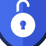Flat-style cyber security shield, representing bot traffic detection and filtering