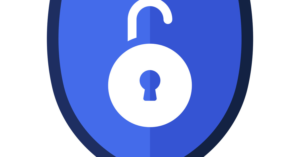 Flat-style cyber security shield, representing bot traffic detection and filtering
